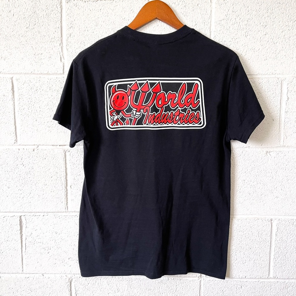 World Industries Black Skateboard T-Shirt